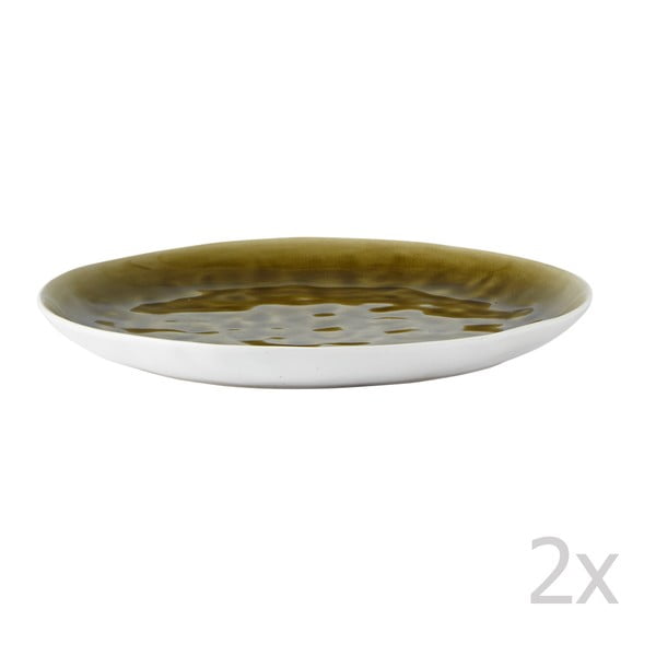 Sada 2 mělkých talířů Green, 27 cm