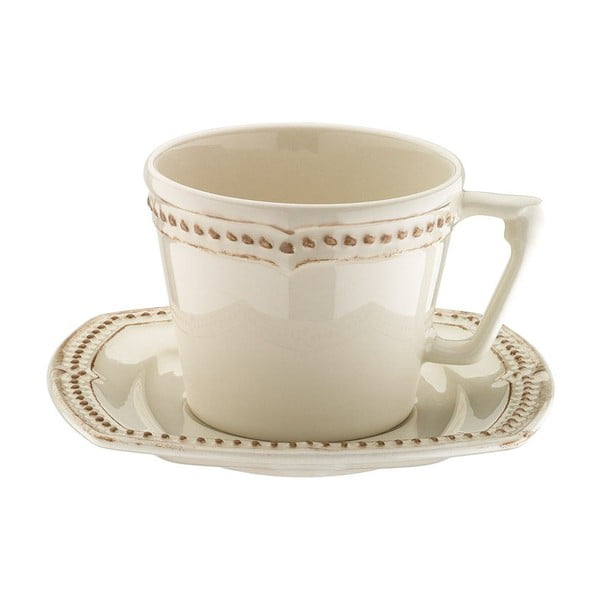 Sada 6 porcelánových šálků na čaj s podšálky Kutahya 5 O´Clock