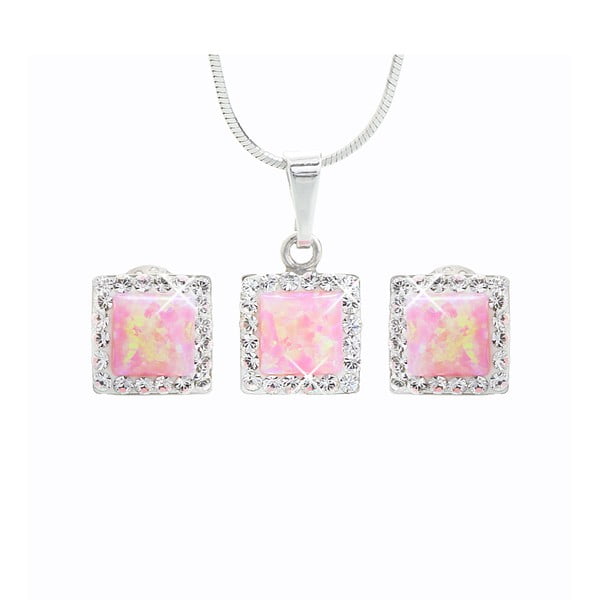 Set náušnic a náhrdelníku Laura Bruni Pink Day