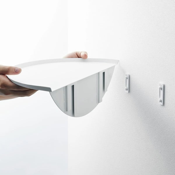 Valge metallist riiul 40 cm Tower - YAMAZAKI-image-4