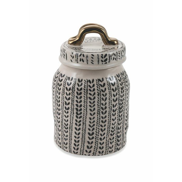 Černá kameninová sklenice malá Villa d'Este Masai, výška 19 cm-image-1