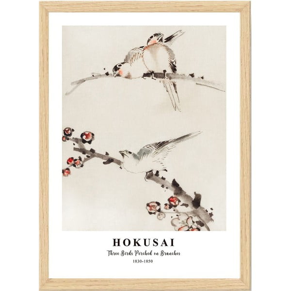 Plakat raamides 35x45 cm Hokusai - Wallity