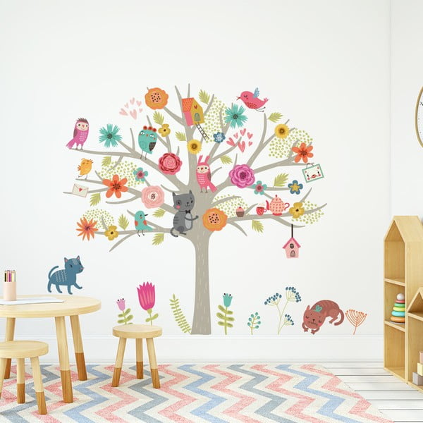Laste seinakleebiste komplekt Skandinaavia puu - Ambiance