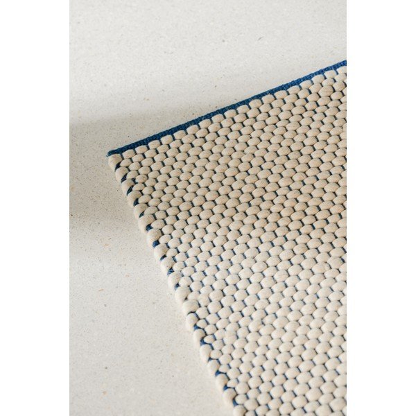 Sinine/beež käsitsi kootud villane vaip 170x240 cm Lenu - noo.ma-image-3