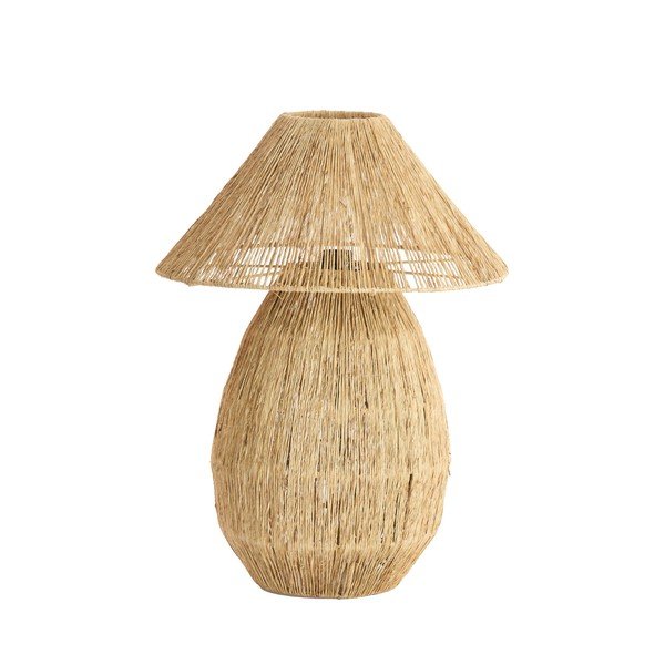 Naturaalse värvi laualamp džuudist varjuga (kõrgus 55 cm) Maruva - Light & Living