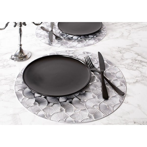 Hõbedane taldrikutaldrik , ⌀ 38 cm - Tiseco Home Studio-image-1