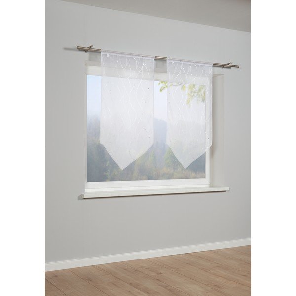 Valge kardin 120x60 cm Voile - Gardinia-image-2