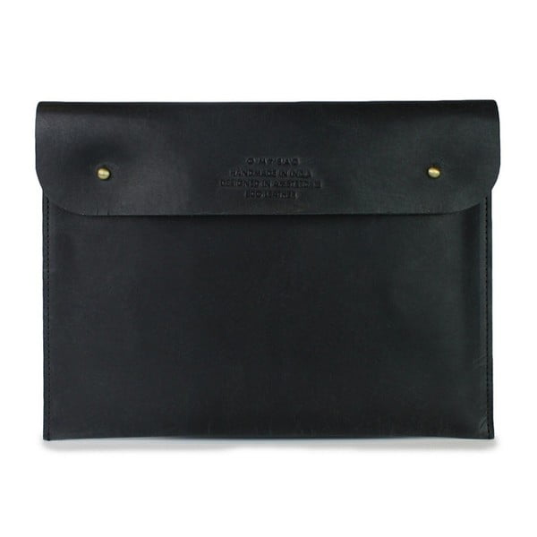 Černé kožené pouzdro na iPad 10,5" O My Bag Sleeve