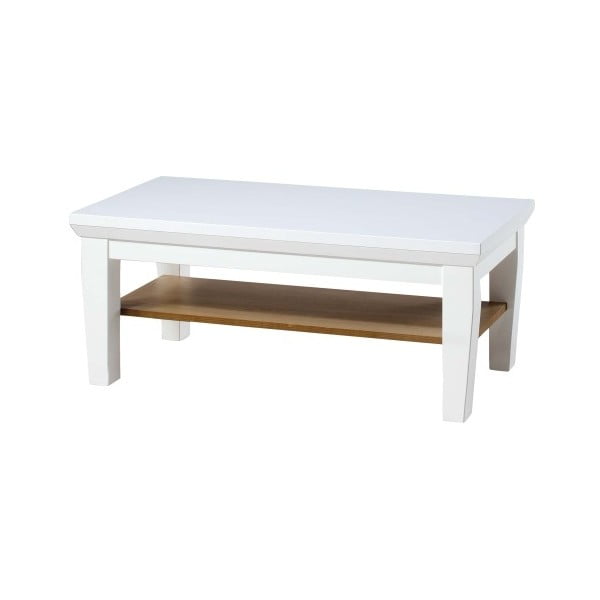 Bílý konferenční stolek Szynaka Meble Avignon, 110 x 60 cm