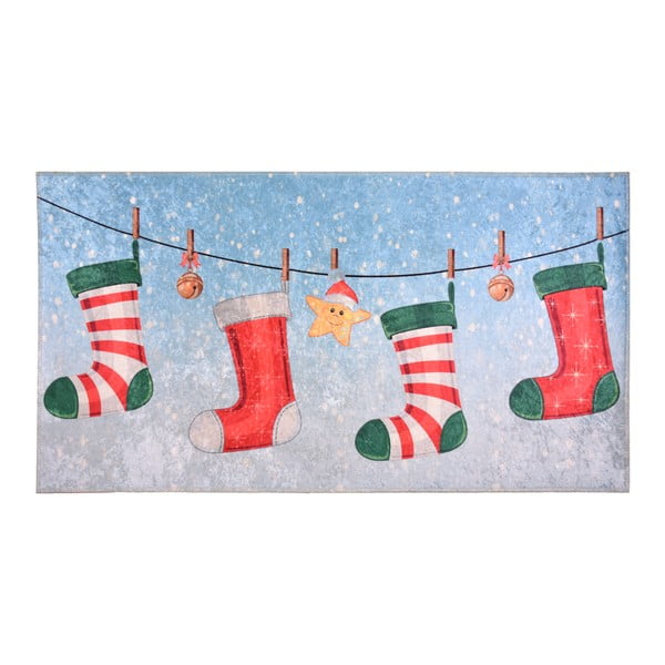 Koberec Vitaus Christmas Socks, 80 x 150 cm