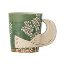 Roheline keraamiline cappuccino kruus 260 ml Hezha - Bloomingville
