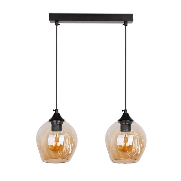 Must rippvalgusti klaasist varju 14x48 cm Aspa - Candellux Lighting-image-2