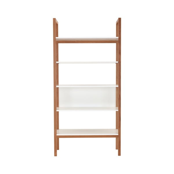 Valge tamme raamaturiiul 90x185 cm Farringdon - Woodman