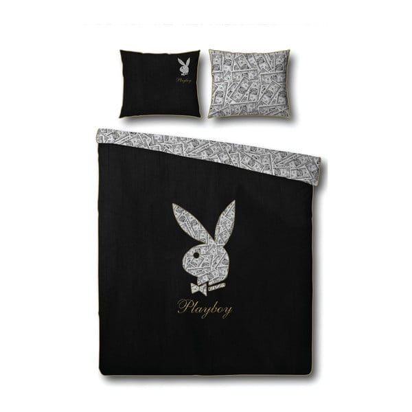 Povlečení Playboy Money Bunny, 140x200 cm