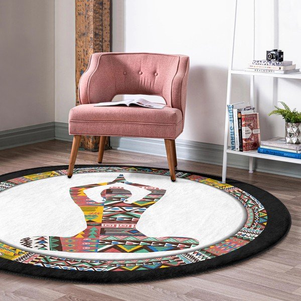 Pestav ümmargune vaip, sobitub robottolmuimejaga ø 80 cm Comfort - Mila Home-image-1