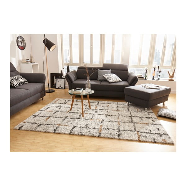 Kreemjas vaip , 200 x 290 cm Grid - Mint Rugs-image-3