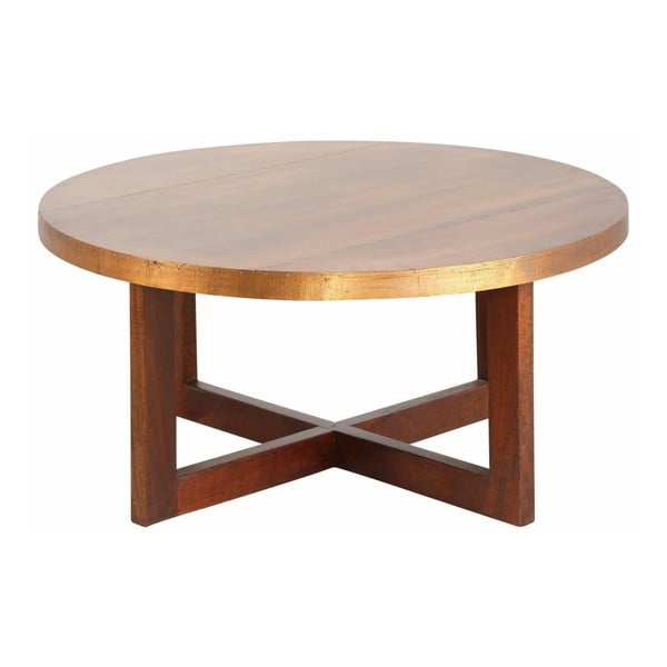 Konferenční stolek z mangového dřeva Støraa Bindu, průměr 50 cm