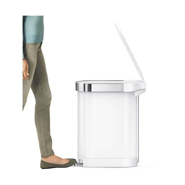 Pedaaliga terasprügikast 45 l Slim - simplehuman-image-4