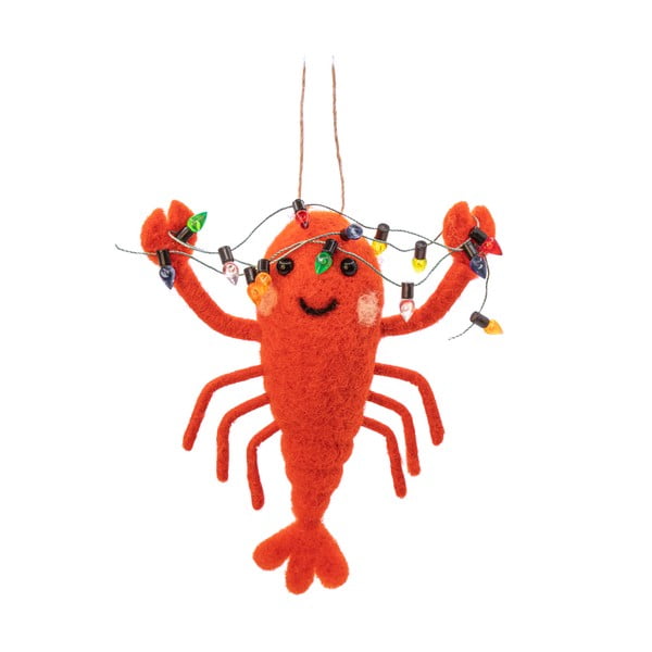Tekstiilist käsitöö jõulukaunistus 11cm Lobster - Sass & Belle