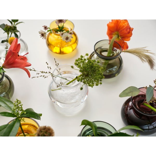 Käsitsi valmistatud klaasist vaas (kõrgus 9 cm) Inu - Zone-image-4