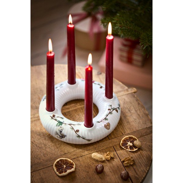 Portselanist advendiküünlajalg jõulumotiiviga Hammershøi Christmas - Kähler Design-image-3