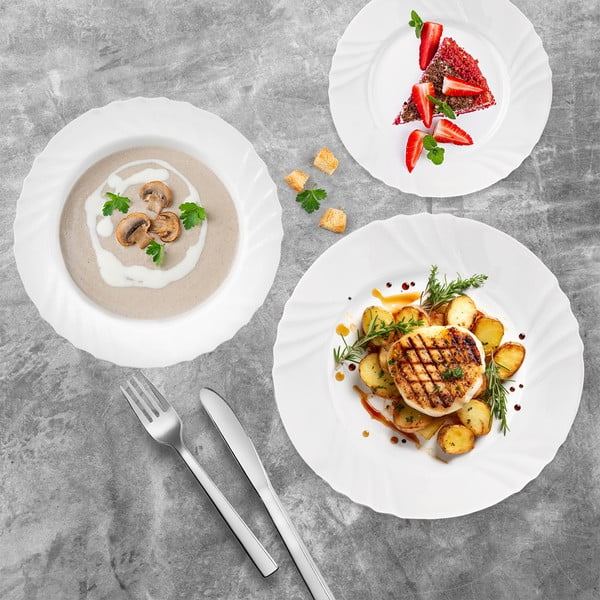 Klaasist söögikomplekt 18 tk Luna - Orion-image-1