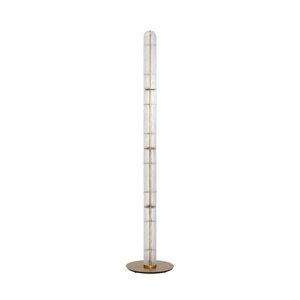 Messingivärvi metallist LED-põrandalamp klaasist varjuga (kõrgus 165,5 cm) Gloree - Nova Luce