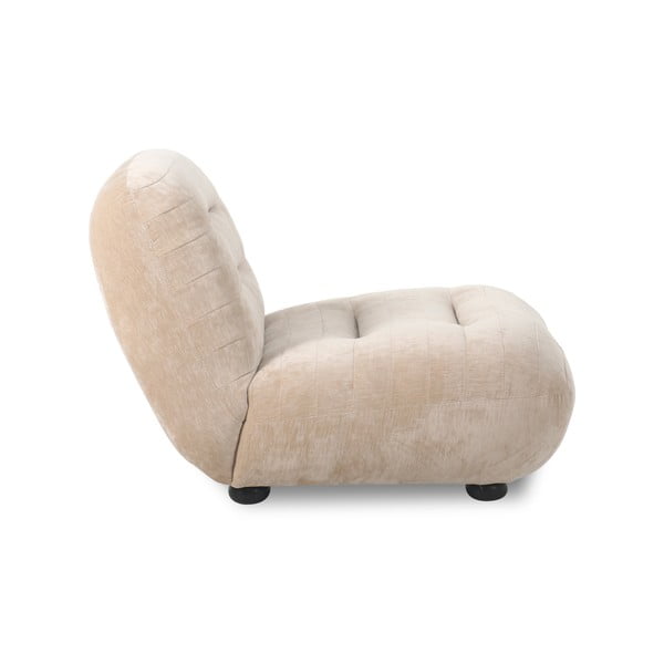 Beež sametist tugitool Wyatt - Dutchbone-image-2