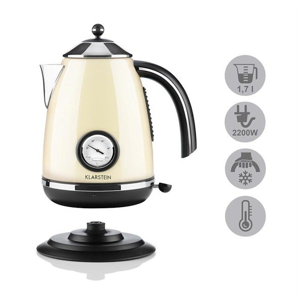 Beeži värvi veekeetja Aquavita Chalet - Klarstein-image-3