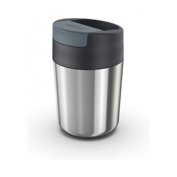 Tumesinine läikiv hõbedane reisikruus 340 ml Sipp - Joseph Joseph