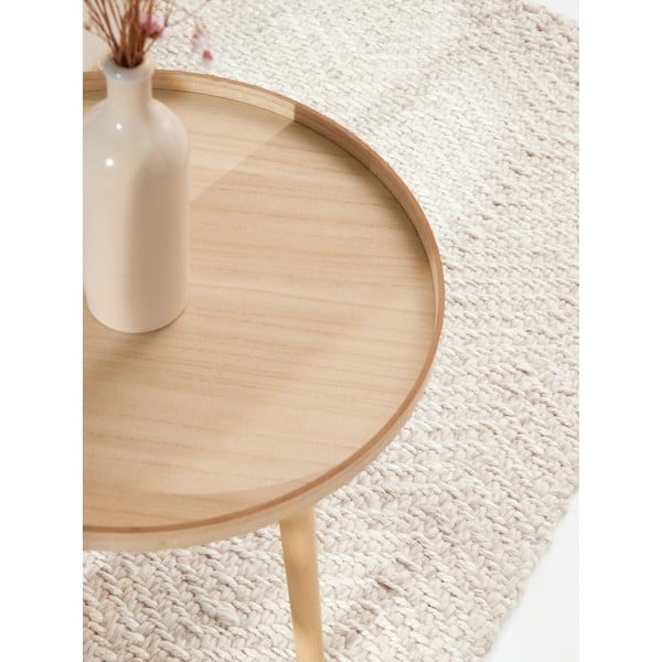 Kreem-elevandiluu värvi käsitsi kootud villasegust vaip 80x200 cm Majoli - Elle Decoration-image-3