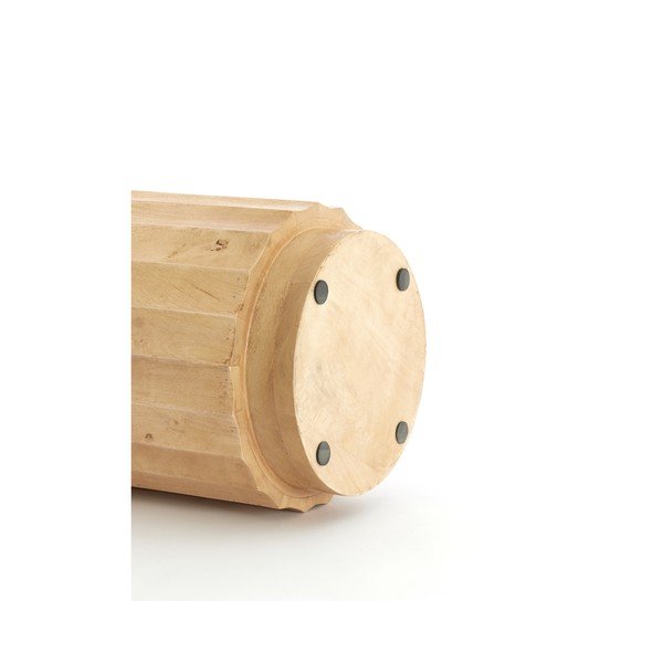 Ümmargune mangopuidust abilaud ø 35 cm Ellena - Light & Living-image-3