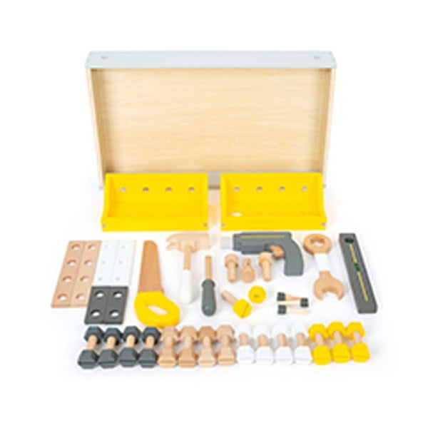 Laste puidust töölaud koos tööriistadega Miniwob - Legler-image-3