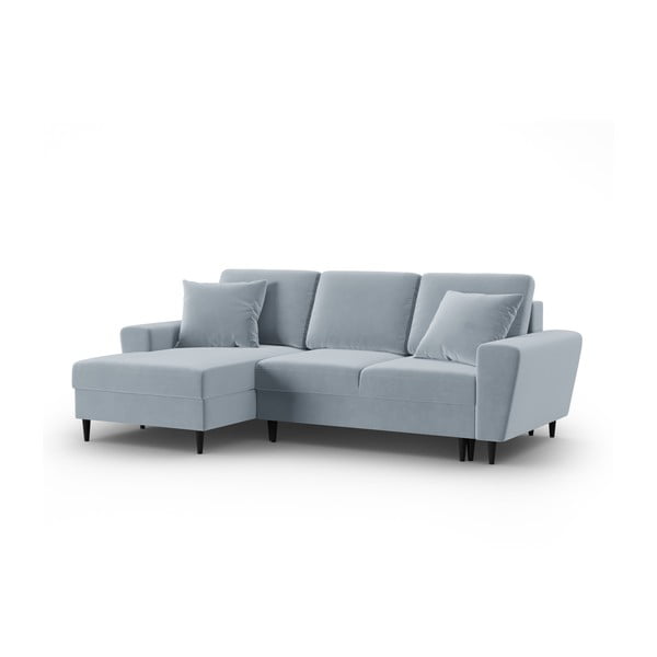 Helesinine sametist panipaigaga nurgadiivanvoodi (vasak nurk) Kyoto - Cosmopolitan Design-image-4