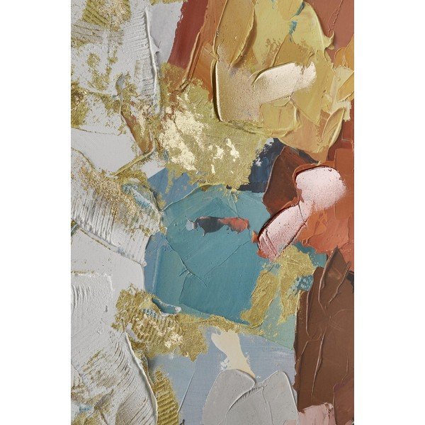 Trükitud/käsitsi maalitud elementidega lõuendimaal 80x80 cm Crown - Bizzotto-image-1