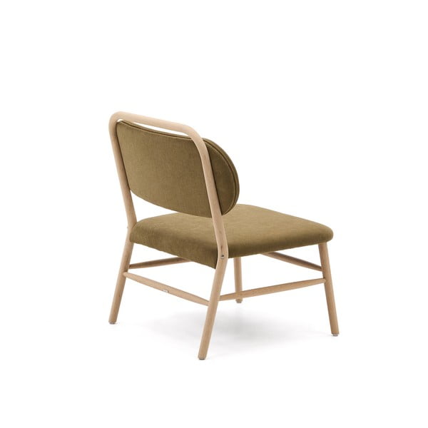 Roheline šenillist tugitool Helda - Kave Home-image-4