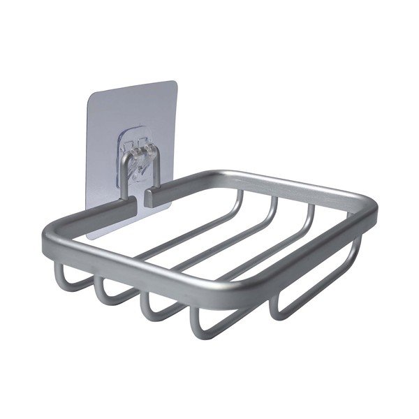 Metallist seebialus ilma puurimiseta läikiva hõbedase värviga Filaire Aluminium - douceur d'intérieur-image-1