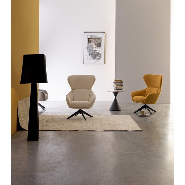 Ümmargune abilaud marmorist pealispinnaga ø 50 cm Joona - Bizzotto-image-1