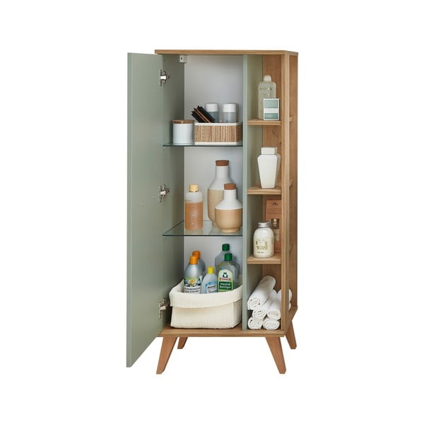 Roheline kõrge vannitoakapp tammepuust 51x128 cm Set 963 - Pelipal-image-4
