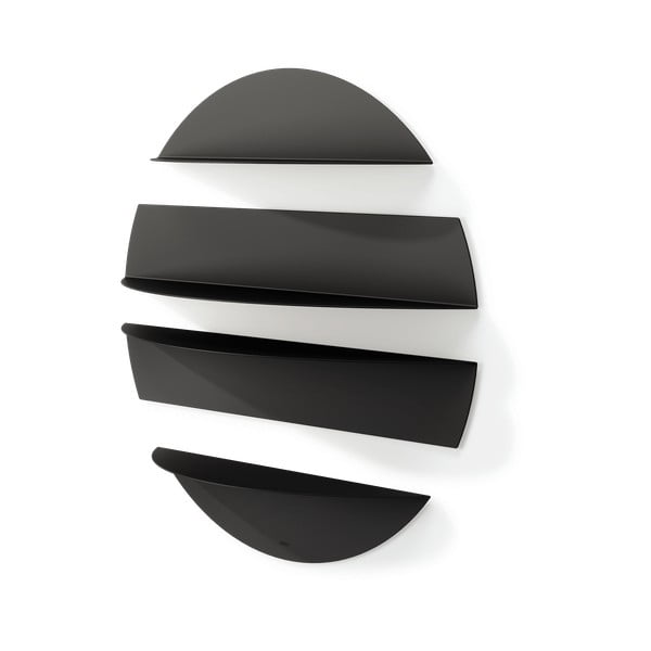 Mustad metallist riiulid 4tk komplektis 76 cm Solis - Umbra-image-4