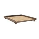 Pruun kaheinimesevoodi männipuidust liistudega 160×200 cm Social – Karup Design