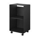 Must metallist ratastega riiul 40x73x38 cm Tower - YAMAZAKI