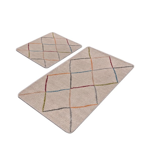 Helepruunid vannitoamatid 2 tk 60x100 cm - Mila Home