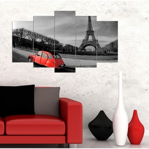 Vícedílný obraz 3D Art Romantic Eiffel, 102 x 60 cm-image-1