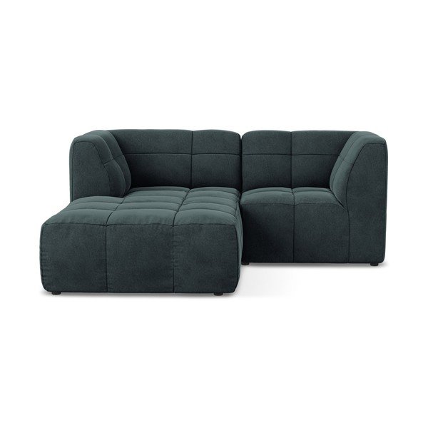 Sinine sametist nurgadiivan (vasak nurk/diivanvoodiga) Aloha - Makamii