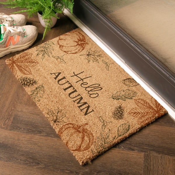 Kookoskiududest uksematt 40x60 cm Hello Autumn - Artsy Doormats-image-1