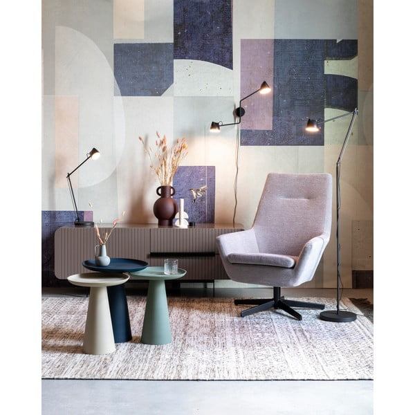 Beežist alumiiniumist küljelaud , ø 34,5 cm Ringar - White Label-image-3