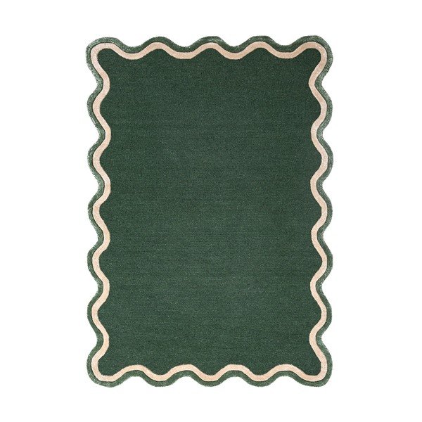 Tumeroheline käsitsi kootud villasegu vaip 120x170 cm Rivo Wool - Flair Rugs