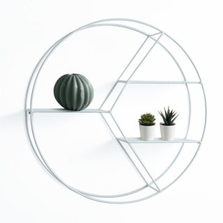 Valge metallist riiul 45 cm Sorbo - Tomasucci