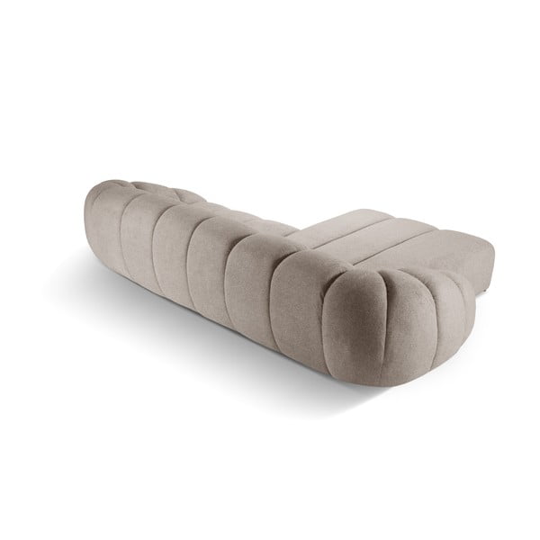 Beež sametist nurgadiivan (vasak nurk) Diana - Micadoni Home-image-3